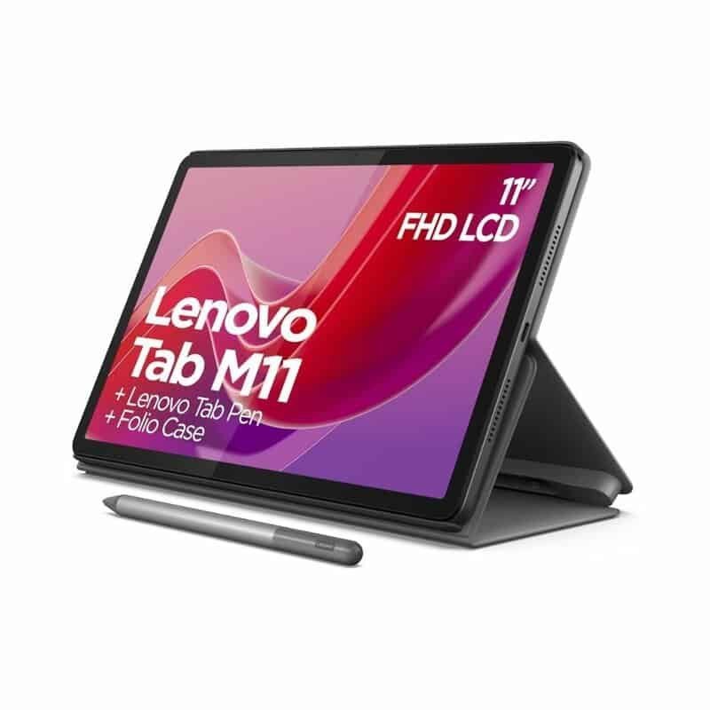 Lenovo Tab M11 with Stylus Pen and Folio Case, 4GB/128GB
